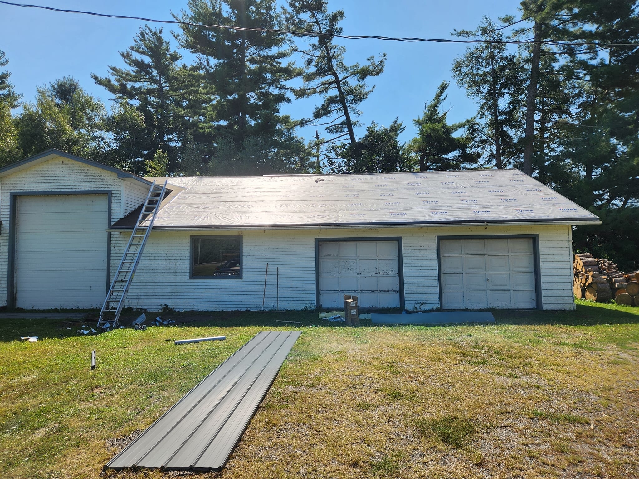 Completed roofing project